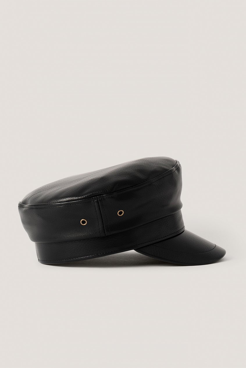 Accessoires Casquettes | Faux Leather Captain Cap - KX90574