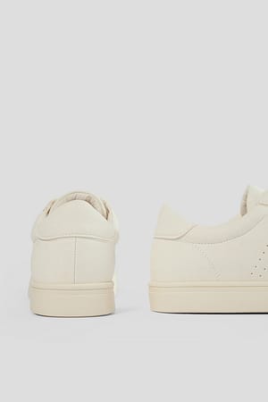 Faux Suede Court Sneakers Beige | NA-KD