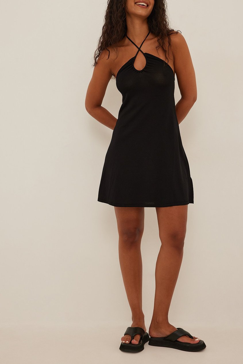 Robes La petite robe noir | Fine Knitted Flowy Midi Dress - CR38304