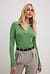 Fine Knitted Long Sleeved Collar Top
