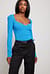 Fine Knitted Shoulder Pad Top