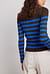 Fine Knitted Striped Turtleneck Sweater