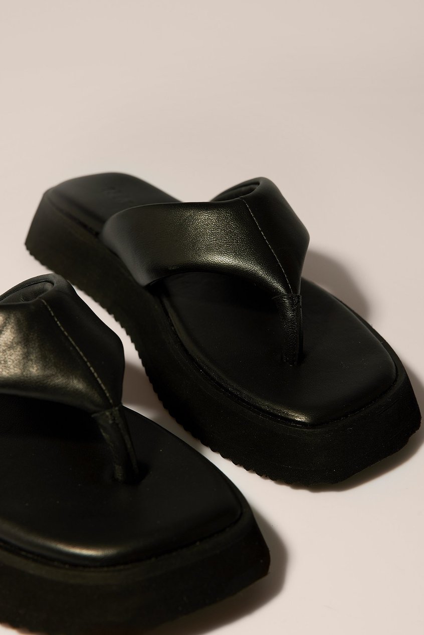 Chaussures Sandales | Pantoufles à semelle compensée avec bride à la cheville - FV40376