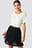Flounce Mini Pleated Skirt