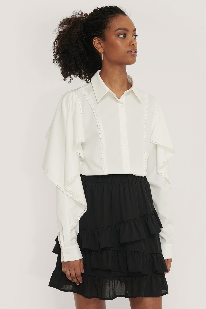 Faldas Summer Skirts | Flounce Panel Mini Skirt - OD16786