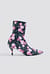 Flower Printed Sock Boots