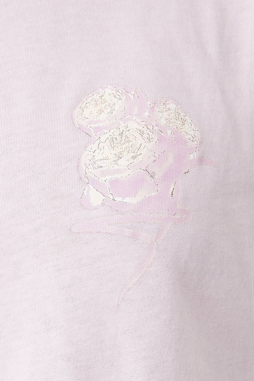 Oberteile T-Shirts | Flower Cropped Tee - JN44166