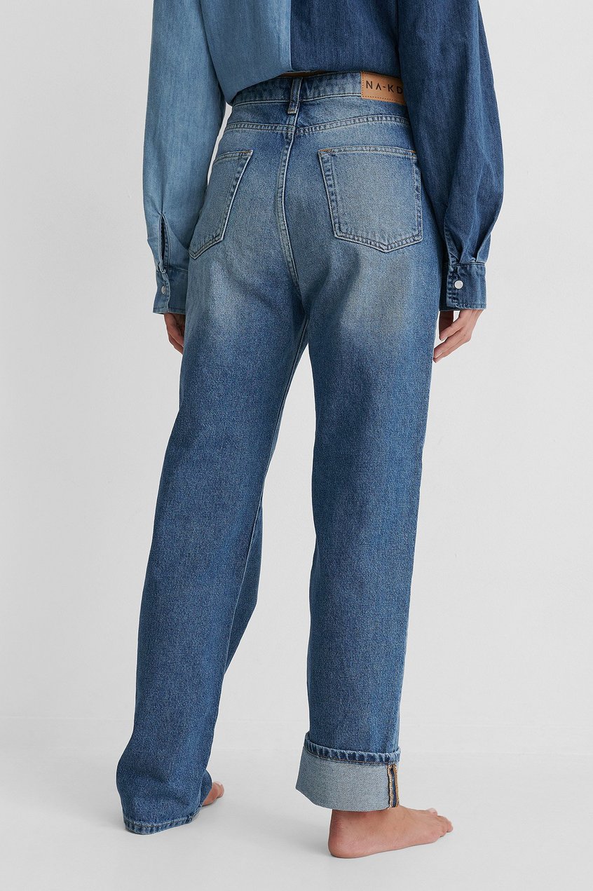 Jeans Reborn Collection | Organische gerade geschnittene Jeans mit hoher Taille - XV11997
