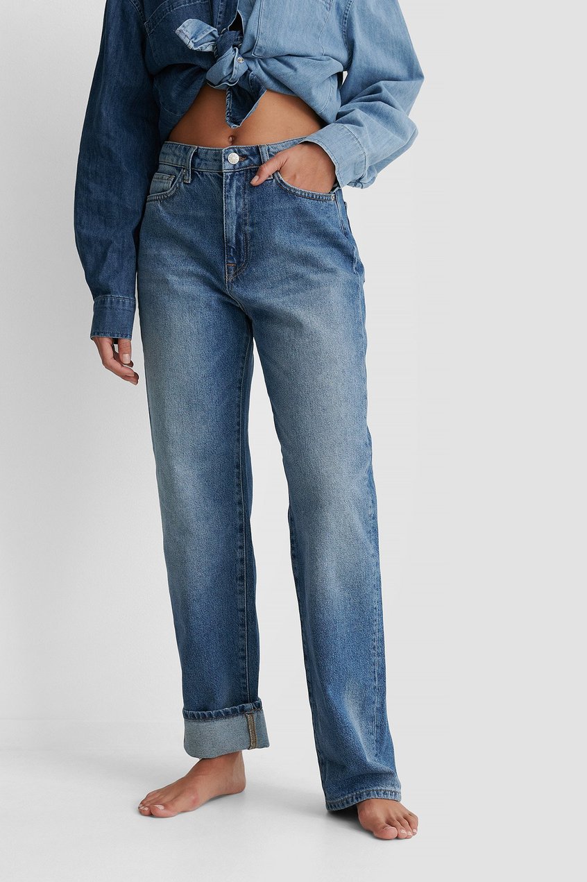 Jeans Reborn Collection | Organische gerade geschnittene Jeans mit hoher Taille - XV11997