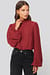 Frill Neck Structured Blouse