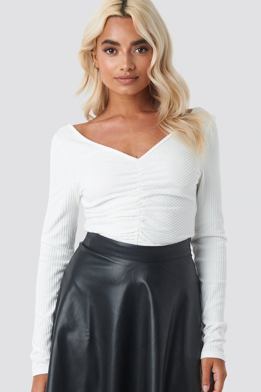 T-shirts | Tops Hauts froncés | Front Ruched Cropped Top - WF97428