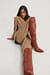 Front Seam Knee High Boots