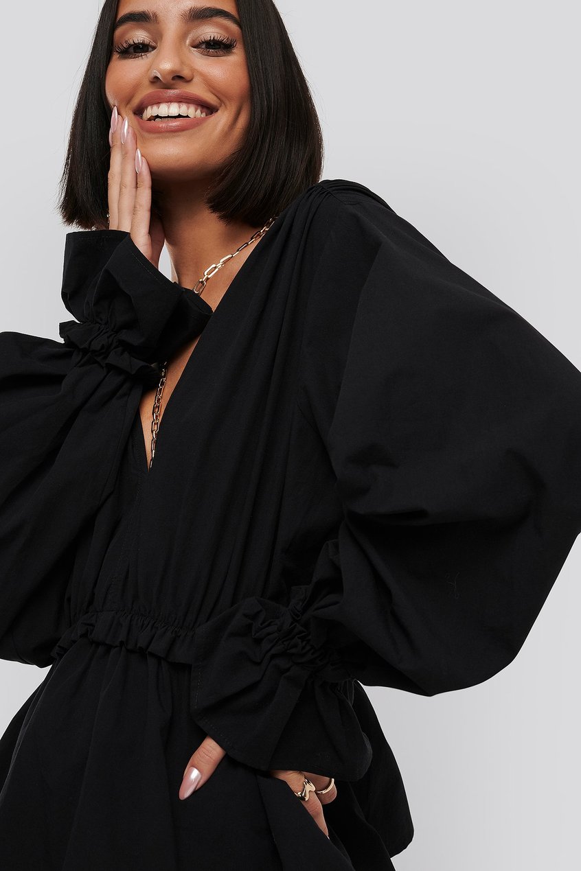 Chemises | Blouses Blouses à manches ballon | Gathered Puff Sleeve Blouse - DH80955