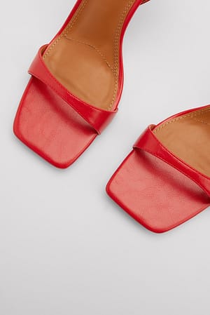 High Heel Sandals Red | NA-KD