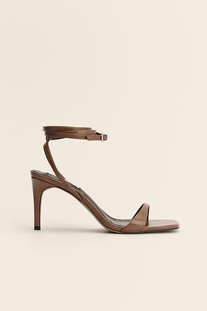 High Heel Sandals Brown | NA-KD