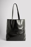 Black Glossy Patent Leather Tote