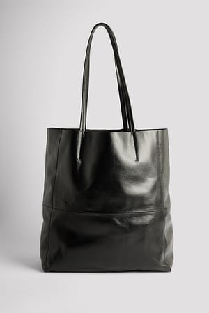 Black Glänzende Lackleder-Tasche