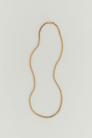 Gold Collar de cadenas bañado en oro reciclado