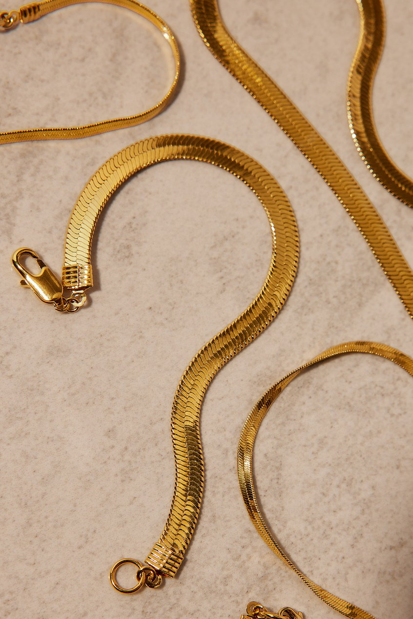 Qualité premium Accessoires | Bracelet brillant épais en plaqué or - ED57505
