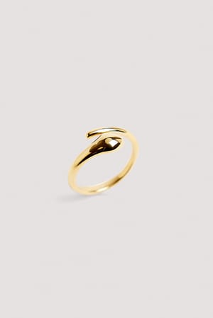 Gold Gold Plated Swirl Ring