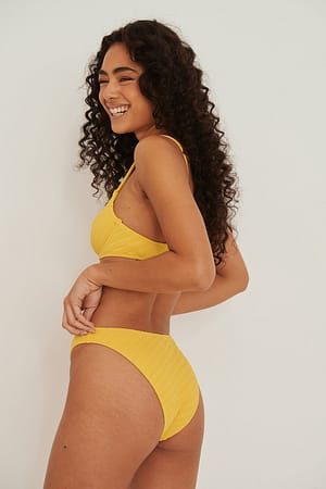 Super Lemon Graphic Structured High Cut Bikini Panty