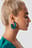 Green Resin Look Earrings