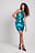 Halterneck Sequin Detail Mini Dress