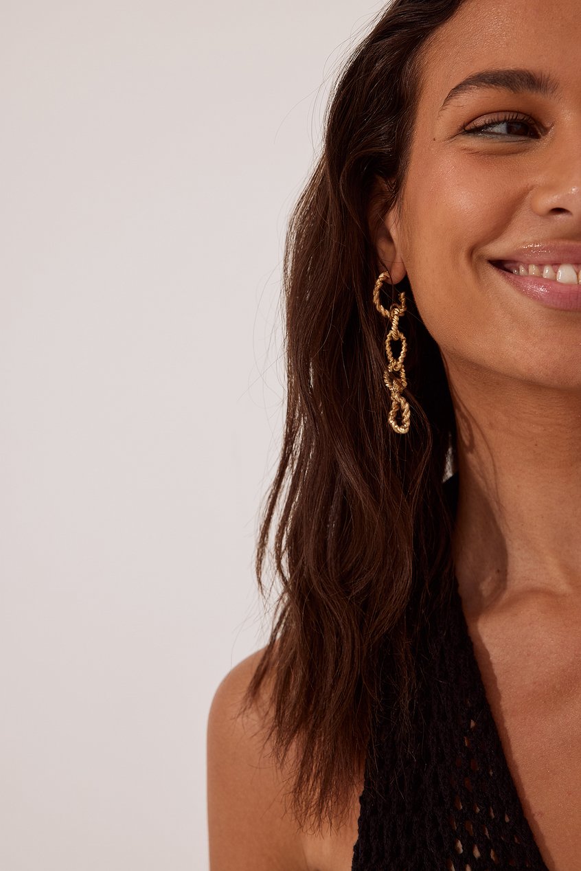 Accessoires Boucles d'oreilles | Hanging Twisted Chain Earrings - WJ63615