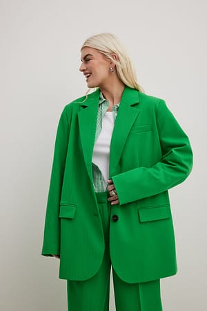 Green Heavy Oversized Blazer