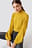 High Neck Balloon Sleeve Knitted Sweater