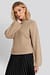 High Neck Big Sleeve Knitted Sweater