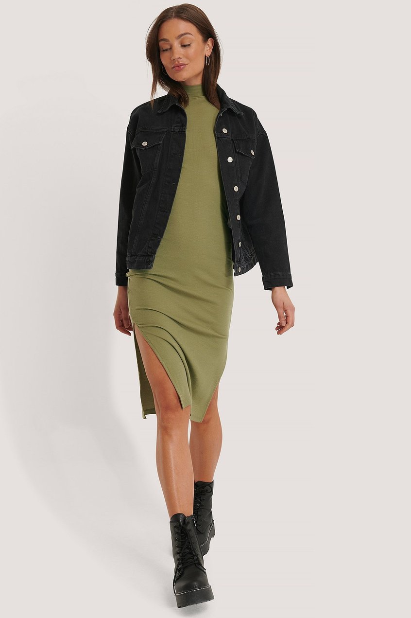 Kleider Jerseykleider | Recyceltes hochgeschnittenes ärmelloses Kleid - EA74400