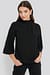 High Neck Wide Sleeve Blouse