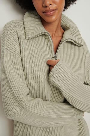 Højhalset Sweater Med Grå NA-KD
