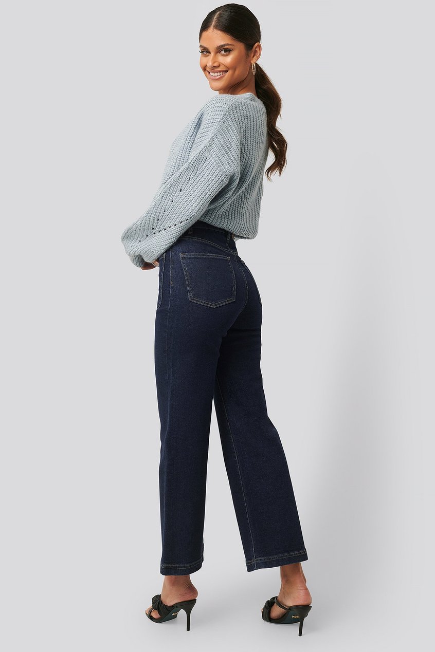 Jeans Jeans mit weitem Bein | Culotte-Jeans - YL22624