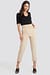 High Waist Cropped Suit Pants