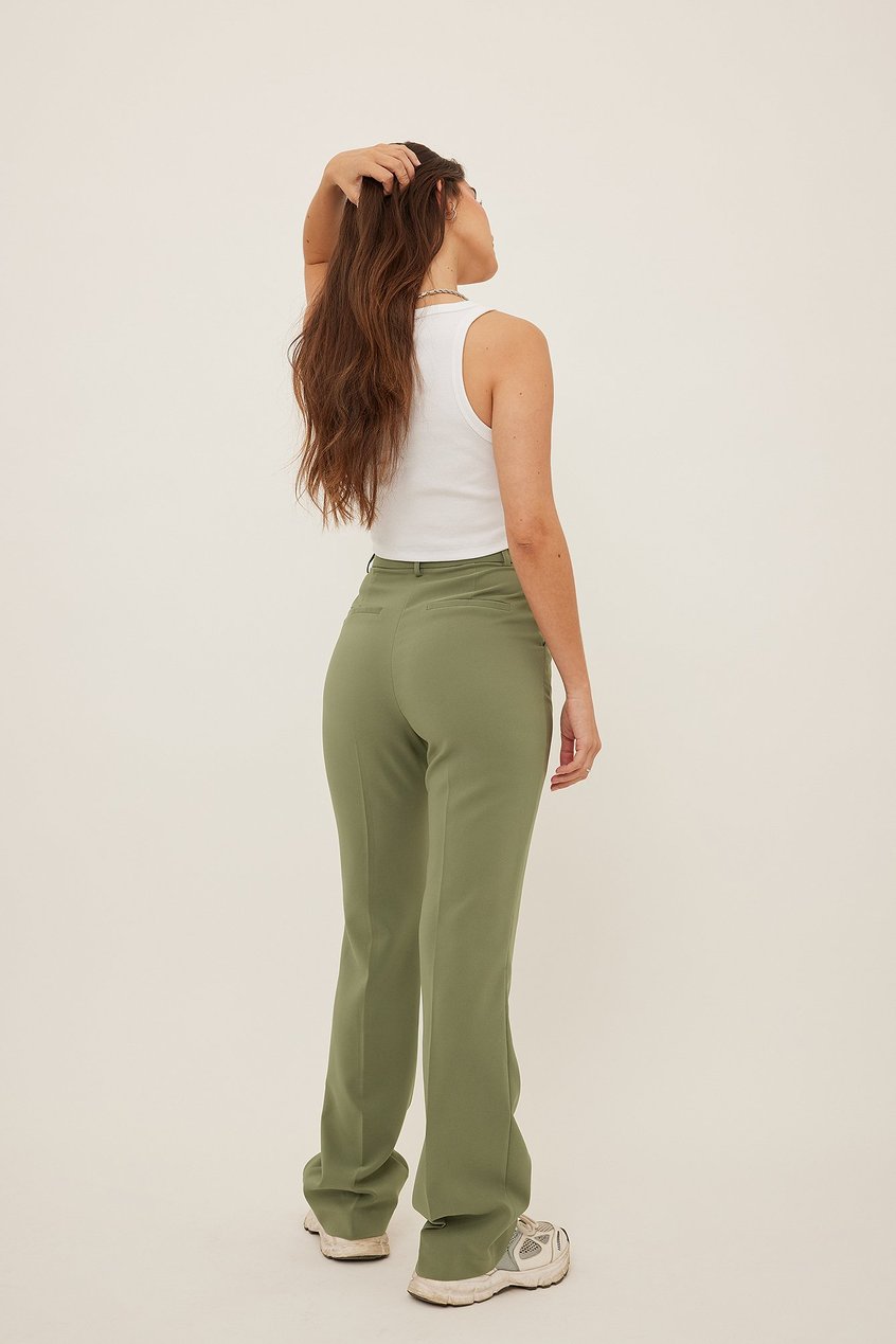 Pantalons Pantalon tailleur | Pantalon évasé long taille haute - IS46956