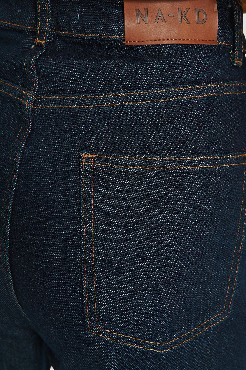 Jean Jeans larges | High Waist Oversized Jeans Bleu - EO76094