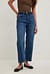 Straight High Waist Cropped Jeans