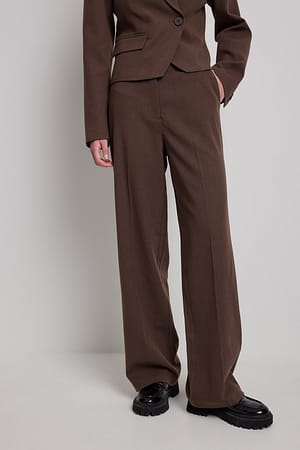 Brown High Waisted Trousers