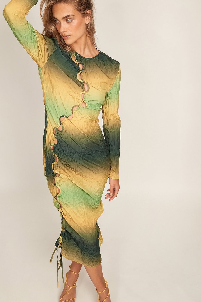 Kleider Herbstkleider | Maxikleid mit Lochdetails - XH50477
