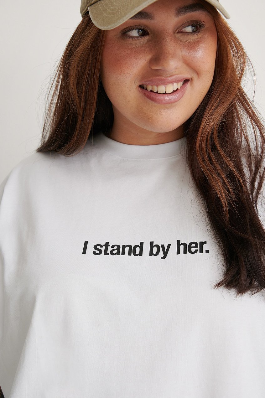 T-shirts | Tops T-shirts imprimés | T-shirt I Stand By Her biologique - WJ39351