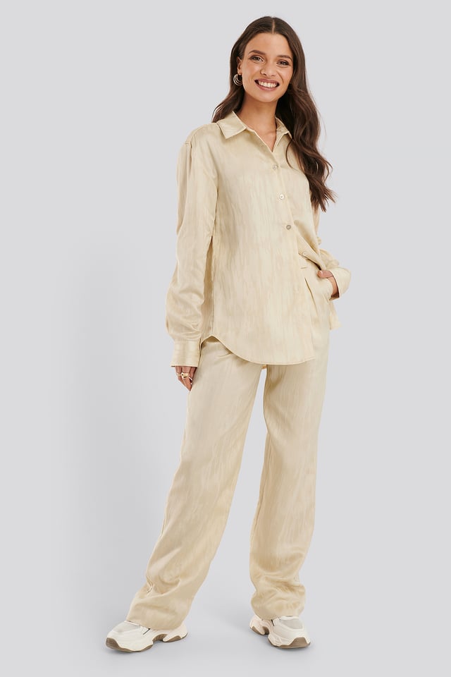 Rette Dressbukser Cream