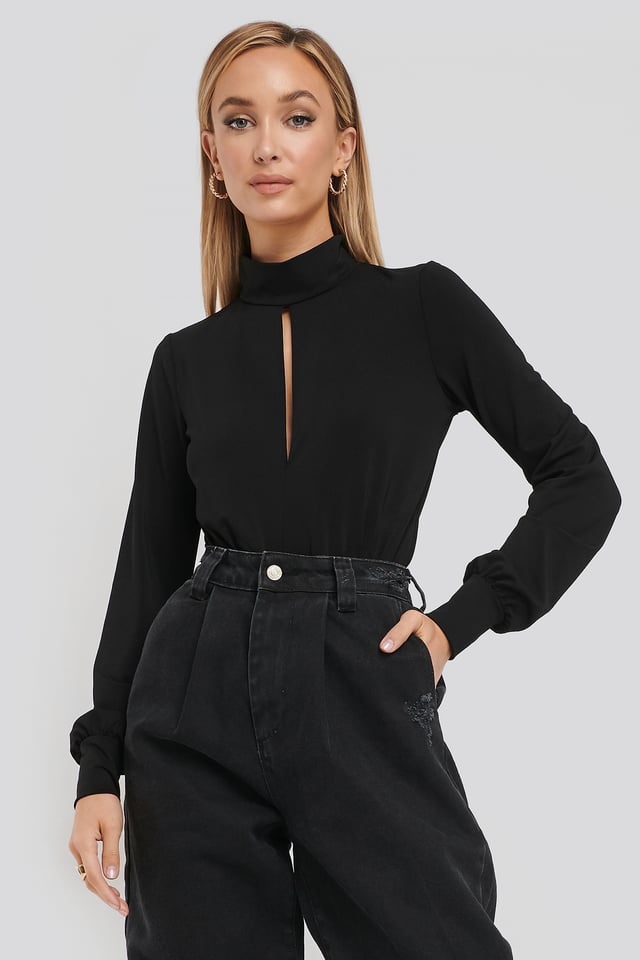 Keyhole Polo Body Black