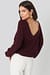 Knitted Deep V-neck Sweater