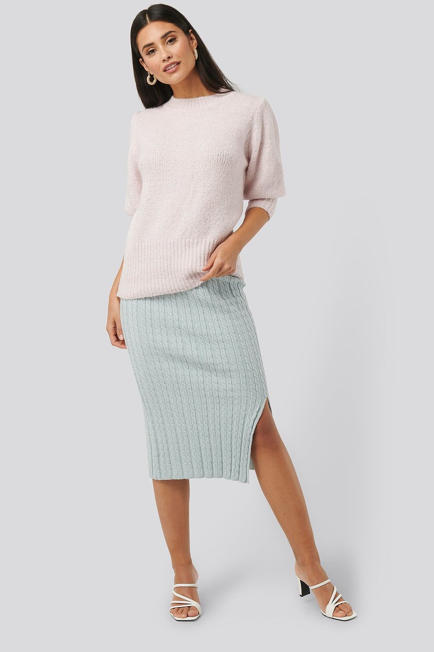 Jupes Jupes mi-longues fendues | Knitted Pencil Skirt - WM99177