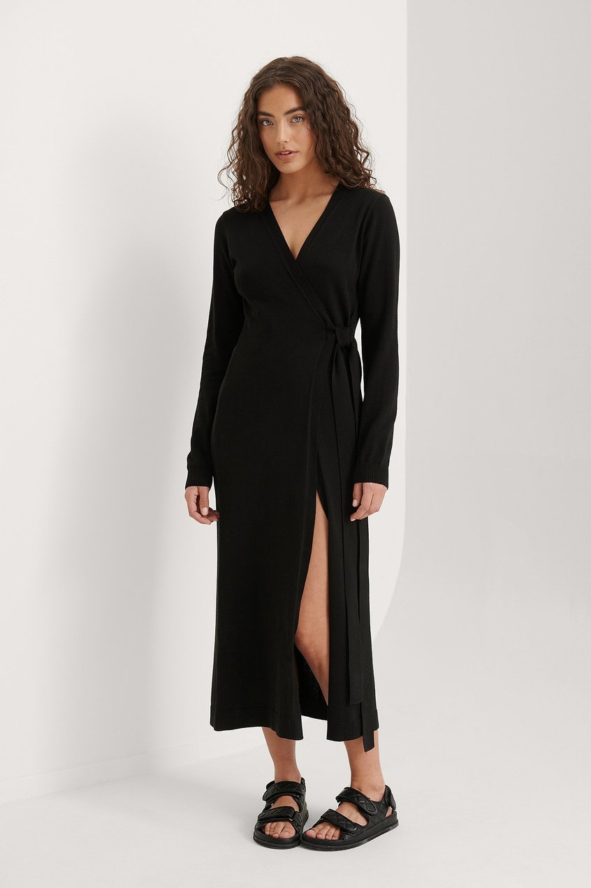 Robes Robe Portefeuille | Robe Tricot - KA31378