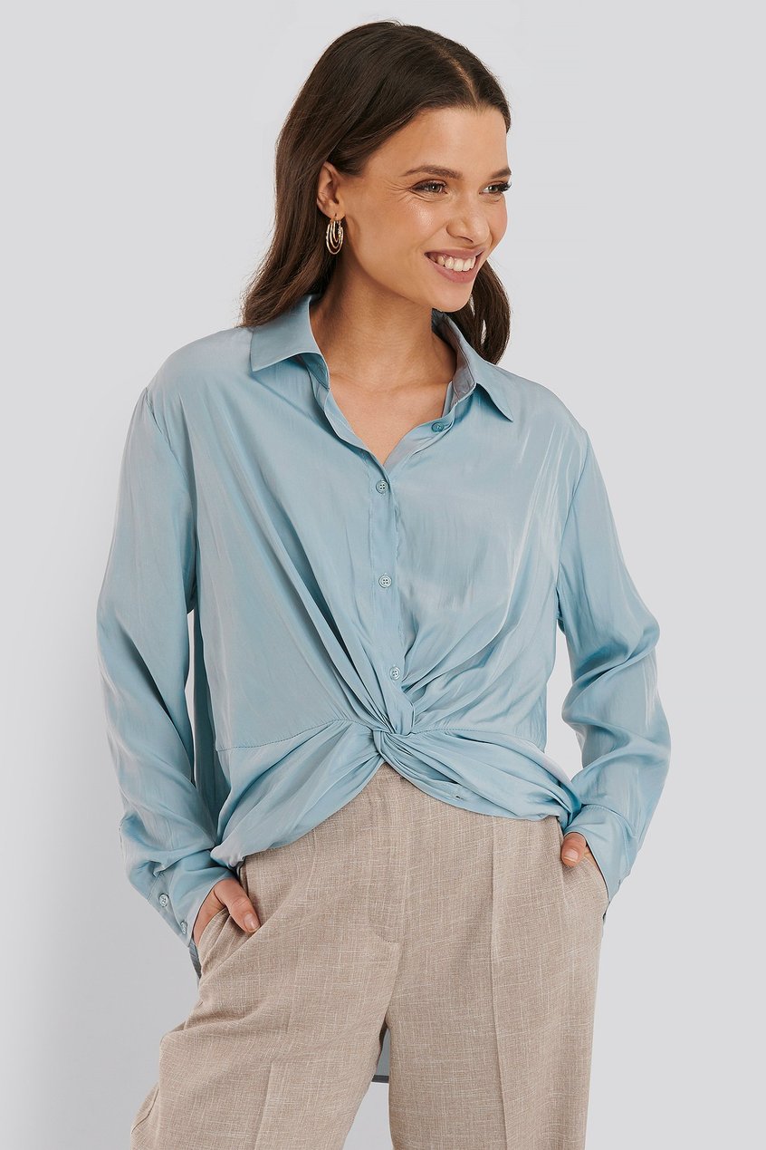 Camisas y blusas Blusas | Knot Front Blouse - HY60550