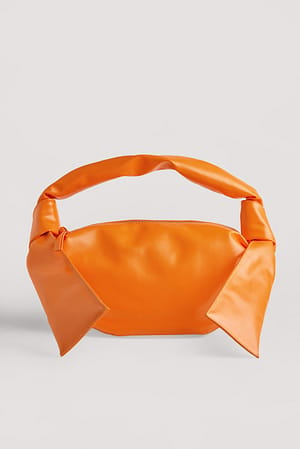 Orange Knuten mjuk väska