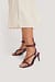 Knotted Straps Heeled Sandals